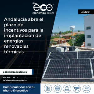 Andalucía abre el plazo de incentivos para la implantación de energías renovables térmicas